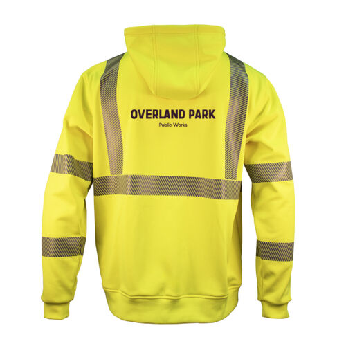 ANSI Class 3 Hi-Vis Segmented Tape Fleece Pullover Hoodie Thumbnail